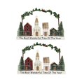 thumbnail image 3 of Cabaña de pueblo navideño perfecl decoración de mesa casa de madera rústica 30 cm x 19,5 cm, 3 of 8