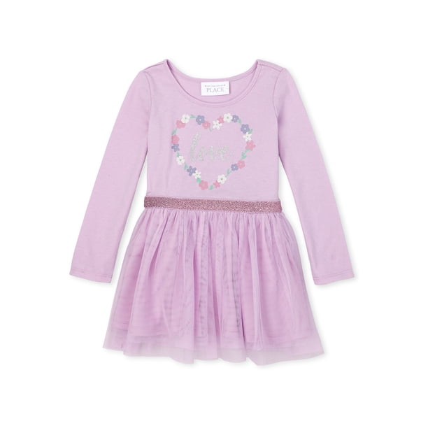 The Children's Place The Children's Place Toddler Girls Long Sleeve Dress, (2T5T) Walmart