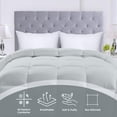 thumbnail image 3 of Utopia Bedding Comforters Twin Size, All Season Duvet Insert, Down Alternative Box Stitched Bed Comforter with Corner Tabs, Machine Washable (Light Grey), 3 of 5