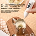 thumbnail image 4 of Hand Beater 10 in Stainless Steel Whisk for Milk Foam Coffee Eggs Pancake Batter Mayonnaise, 4 of 8