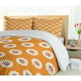 thumbnail image 5 of Ambesonne Floral Duvet Cover Sets, Roses in Vintage Motifs Art, 2-King, Orange and Multicolor, 5 of 7
