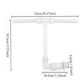 thumbnail image 3 of Double Head Swimming Pool Sprinkler Universal Pool Accessory White T Shape Design, 3 of 6