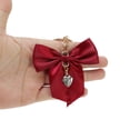 thumbnail image 4 of Unique Bargains 1 Pc Fashion Ribbon Bow Handbag Charm Bag Accessories Red, 4 of 5