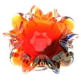 thumbnail image 5 of GlassOfVenice Murano Glass Sommerso Centerpiece Bowl - Red Blue Amber, 5 of 8