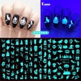 thumbnail image 2 of Hojas De Pegatinas De Halloween Que Brillan En La Oscuridad Juego Calabaza Divertidas, 2 of 4