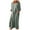 Army Green, variant on Brilliant Womens Dresses Scoop Fashion Women Summer Casual Full Sleeve Solid Linen Long Dress clothes under $25.00