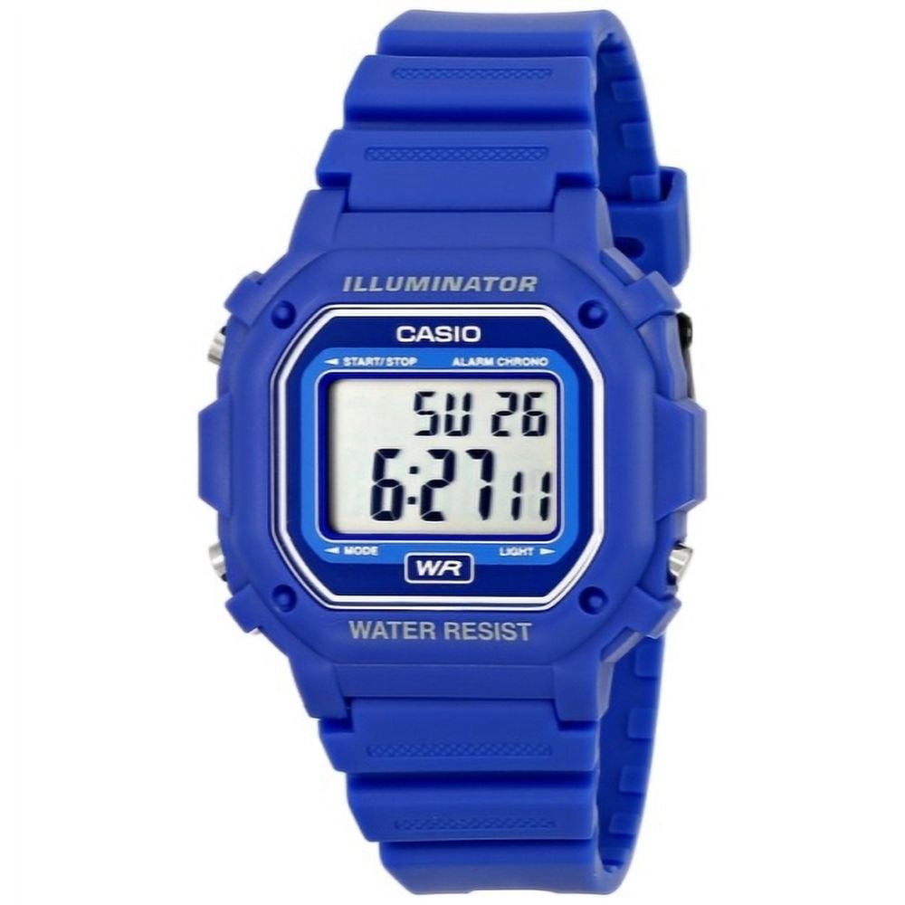 Casio Men s Wrist Quartz Digital Illuminator Sport Watch Black Resin F108WH 1ACF Walmart