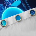 thumbnail image 4 of Manfei Musical Drum Kit Curtains Pack of 2 (42x84 Each),Rock Music Curtains Blackout,Blue Black Bedroom Curtains For Teens,Microfiber Bedroom Decor, 4 of 6