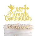 thumbnail image 1 of Cake Topper YCTHUNFISH Mi Primera Comunión con brillo dorado, 1 of 7