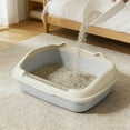 thumbnail image 6 of COM1950s Enclosed Cat Litter Box with High Sides for Splash Prevention,Includes Scoop and Leak-Proof Mat for Home Cats, 6 of 7