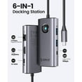 thumbnail image 2 of ORICO 6-in-1 USB C Docking Station with HDMI USB C to HDMI Adapter for Laptop with PD 100W, 2 USB 3.0 Port, 1 USB C Port 5 Gbps, 2.5G Ethernet Type C Multiport USB C Hub, 2 of 9