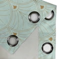 thumbnail image 4 of Ambesonne Art Deco Grommet Curtain, Minty Tones Classic Scales, 50"x72", Mint Green Sand Brown, 4 of 5
