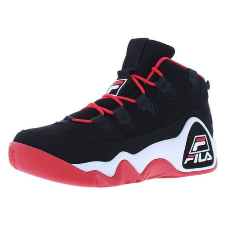 Fila Men's Grant Hill 1 Basketball Shoes (7, Black/White/Fila Red)