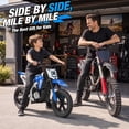 thumbnail image 2 of Joyracer 24V Electric Dirt Bike for Kids, 250W Powered Motorcycle,Ride on Toys with 3 Speed Modes, Twist Grip Throttle, Rear Disc Brakes, 15" Pneumatic Tire, Blue, 2 of 6