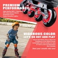 thumbnail image 4 of 2Pm Sports Torinx Patines en línea ajustables para niños Patines divertidos para principiantes para niños, jóvenes, niñas, hombres y mujeres, rojo pequeño, 4 of 8