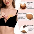 thumbnail image 5 of BIMEI Butterfly Silicone Bra Inserts Breast Enhancers,Triangle Gel Breast Forms,Waterproof Reusable Breathable, Padding Enhancers for Bikini Swimsuit,1 Pair,Beige,#6, 5 of 10