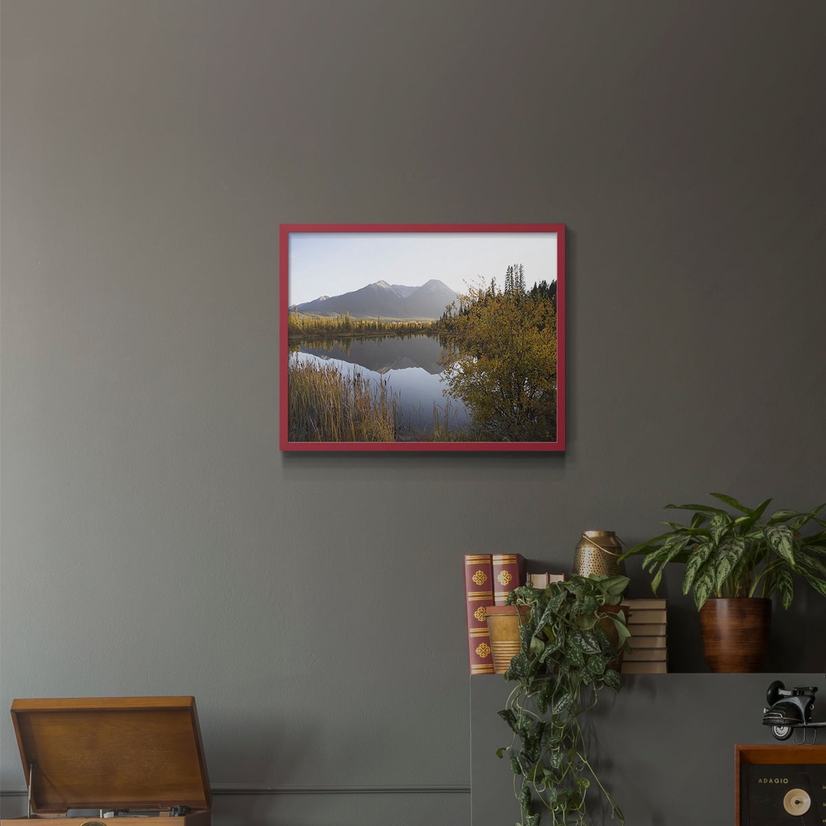 Low Light on Vermillion by Carol Robinson - Restickable Framed Giclée Print