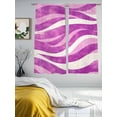 thumbnail image 3 of Pink Wave Sheer Curtains 72 Inches Long 2 Panels Abstract Light Filtering Semi Sheer Window Curtains Drapes for Bedroom Living Room 52"x72", 3 of 7