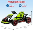thumbnail image 4 of M optimized Go Kart for Kids 24V Drift Kart with 2x200W Strong Motor, 7AH Big Battery, Electric Pedals, Electric Go Kart Outdoor Race Toy for Kids Aged 6-14, 4 of 7