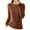 Brown, variant on GigrtiJin Women's Knitted Sweater Casual Long-Sleeved Crew-Neck Solid Color Sweater Top Casual Loose Comfy Sweaters