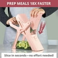 thumbnail image 2 of Emson Mandoline Slicer for Kitchen, All in 1 Mandolin Slicer for Food Works as Potato Slicer, Vegetable Slicer, Mandoline Food Slicer, French Fry Cutter with 5 Blades and Storage Container, Pink, 2 of 8