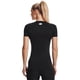 thumbnail image 2 of Camiseta Under Armour HeatGear Compression para mujer, color blanco y negro, 2 of 3