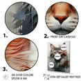 thumbnail image 3 of Designart "Majestic Maine Coon Feline I" Animals Cat Floater Framed Canvas Wall Art, 3 of 5