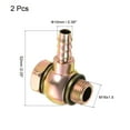 thumbnail image 2 of Unique Bargains 10mm Barb M16x1.5 Male Thread Hose Pipe Fitting Elbow Carbon Steel Adapter 2 Pack, 2 of 5