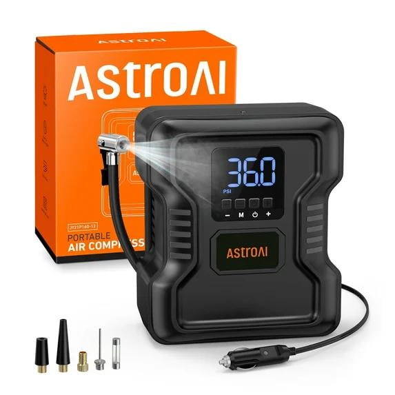 AstroAI Tire Inflator, Portable Air Compressor for Tires, Car Tire Air Pump 150 PSI,12V DC