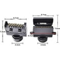 thumbnail image 2 of 7 Pin Male and Female Flat Trailer Plug, 12V Australia Waterproof Trailer Plug for RV Trucks (Screw End), 2 of 5