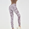 thumbnail image 7 of Lenpel Women's Fashion Yoga Pants Tie Dye Workout Leggings with Pockets Comfy Skinny High Rise Athletic Joggers, 7 of 7