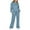 Light Blue, variant on RYRJJ Lounge Sets For Women 2 Piece Outfits Pullover Hoodie Sweatshirt and Drawstring Wide Leg Sweatpant Sweatsuit Tracksuit(Navy,L)