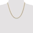 thumbnail image 4 of Diamond2Deal 14K Yellow Gold 3.8mm Open Concave Curb Chain Necklace for Men 20", 4 of 6