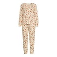 thumbnail image 5 of Secret Treasures Women's and Women's Plus Size Sleep Top and Pants Set, 2-Piece, 5 of 5