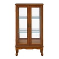 thumbnail image 3 of Cfowner Glass Display Cabinet with 3 Shelves and 2 Doors Curio Cabinets, 3 of 8