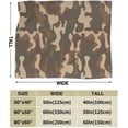 thumbnail image 5 of Camouflage Military Throw Blanket Ultra Soft Warm All Season Camo Decorative Fleece Blankets For Bed Chair Car Sofa Couch Bedroom 80"X60", 5 of 6