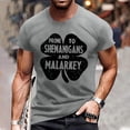 thumbnail image 2 of Men's St. Patrick's Day Shamrock T Shirt Short Sleeve Casual Clover Graphic Tee, 2 of 5