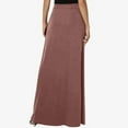 thumbnail image 4 of pstuiky Skirt for Women , Women Solid Color Elastic-Waist Skirt with Ankle-Length Skirt with Pockets Leisure, 4 of 7