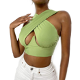 thumbnail image 1 of Honganda Women's Criss Cross Tank Tops, Sleeveless Solid Color Cutout Crop Tops, 1 of 2