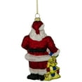 thumbnail image 5 of Northlight Classic Santa with Tree Hanging Glass Christmas Ornament - 5.75" - Red, 5 of 5