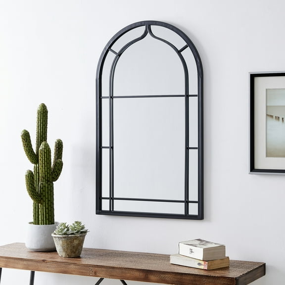 FirsTime & Co. Dark Gray Ariana Wall Mirror, Farmhouse, Arched, 20 x 1 x 33 in