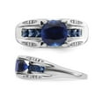 thumbnail image 5 of 2.80 Carat (ctw) Lab-Created Blue Sapphire Ring in Sterling Silver, 5 of 5