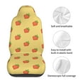 thumbnail image 5 of Xecao Hand Drawn Strawberry Print Car Seat Cover in That Fits Most Cars, Vans, SUVs, and Trucks., 5 of 7