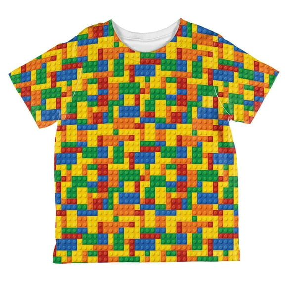 Halloween Building Blocks Costume All Over Toddler T Shirt Multi 2T