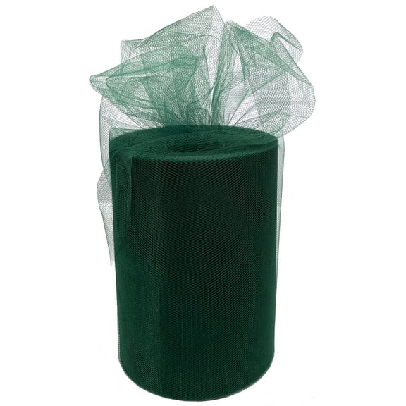 Hunter Green Tulle Fall Decor - 6" x 100 Yards, St. Patrick's Day, Easter, Fall, Christmas, Wreath, Wedding Decoration