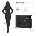 thumbnail image 3 of DECOMOMO Commode Haute avec Paniers / 3 Niveaux 6 Tiroirs / Commode, 3 of 8