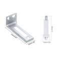 thumbnail image 2 of Unique Bargains Bifold Door Hardware Repair Kit Include Door Bottom Pivot Support Metal Plate for Folding Pocket Door, 2 of 6