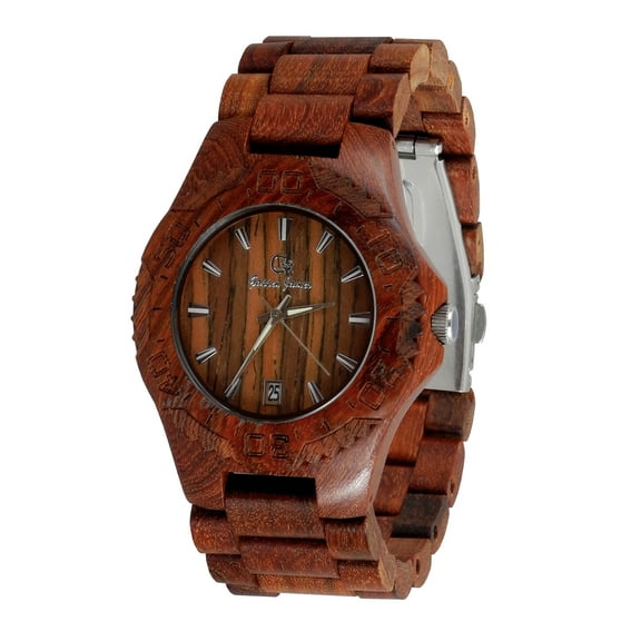Handmade nature Wooden watch-Wood watch with date-wedding-Anniversary gift-Men's watch-Women's watch-Unisex watch-nature rosewood watch-Gamma III Series 2