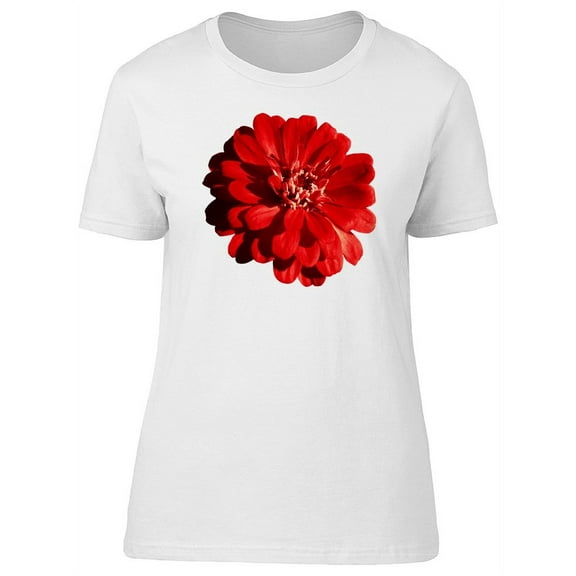 Beautiful Red Daisy Flower T-Shirt Women -Image by Shutterstock, Female Small