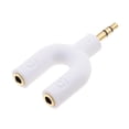 thumbnail image 4 of Y Splitter .5mm Male to 2 Port 3.5mm Female White, 4 of 7